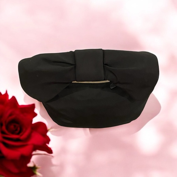 Kate Spade Haring Lane Jenny Black Nylon Bow Handle Bag - Picture 10 of 16